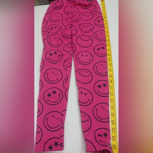 Gap Girls Smilly World Leggings Size L Pink Color - Picture 12 of 14